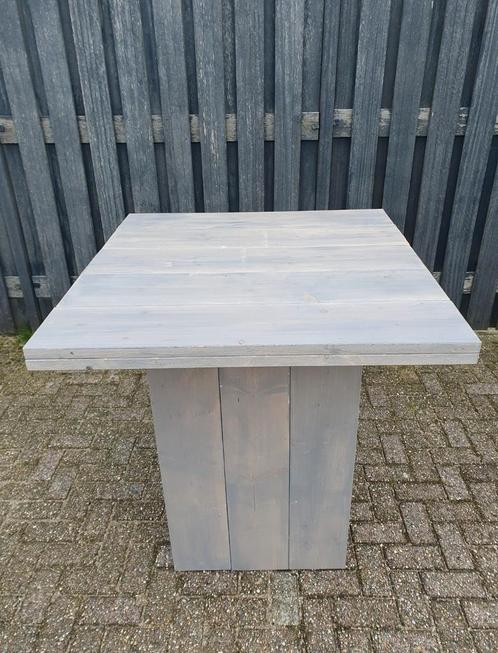 Prachtige bartafel statafel hangtafel steigerhout greywash, Tuin en Terras, Tuintafels, Nieuw, Vierkant, Hout, Ophalen of Verzenden