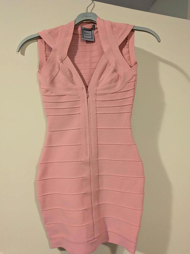 Inspired by Herve Leger bandage jurk, Kleding | Dames, Jurken, Nieuw, Roze, Boven de knie, Ophalen