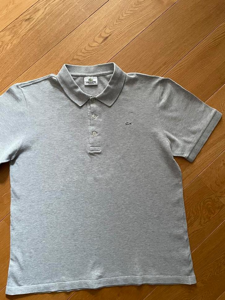 Mooie licht grijze polo Lacoste mt L, Kleding | Heren, Polo's, Zo goed als nieuw, Maat 56/58 (XL), Grijs, Ophalen of Verzenden