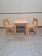 Oerdegelijke set kinderstoelen met tafel, Ophalen of Verzenden, Zo goed als nieuw