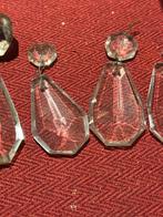 Antieke pegels voor kroonluchter, Ophalen of Verzenden, Gebruikt, Glas
