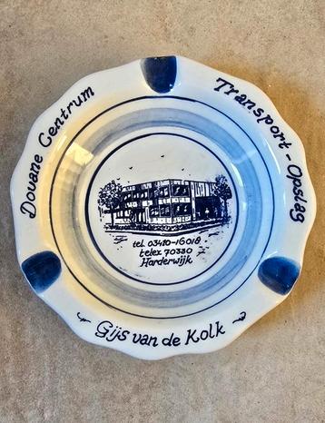 Echte delfs blauwe asbak Douane centrum Harderwijk! beschikbaar voor biedingen
