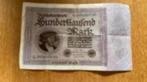 Biljet oud 100.000.hunderttausend Mark .1923 Duitsland, Postzegels en Munten, Bankbiljetten | Europa | Niet-Eurobiljetten, Ophalen of Verzenden