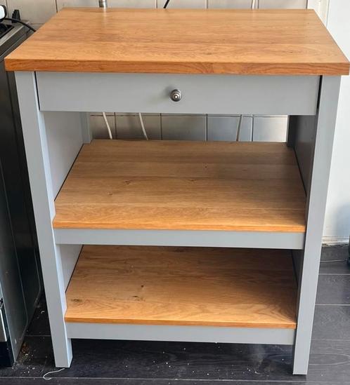 Keukeneiland ikea Tornviken grijs/eiken, Huis en Inrichting, Keuken | Keukenelementen, Gebruikt, Minder dan 100 cm, 50 tot 100 cm
