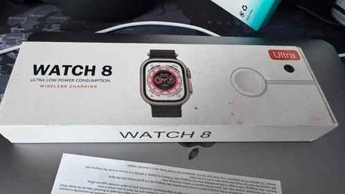 Watch 8, Sieraden, Tassen en Uiterlijk, Smartwatches, Zo goed als nieuw, Android, Zwart, Afstand, Calorieverbanding, Stappen, Ophalen of Verzenden