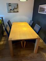 Eettafel met 4 stoelen – goede staat, Huis en Inrichting, Tafels | Eettafels, Ophalen, Gebruikt, 200 cm of meer, 50 tot 100 cm