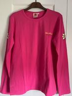 Curu t shirt met bloem achtrop lange mouw, coral, Ophalen of Verzenden, Zo goed als nieuw, Lange mouw, Roze