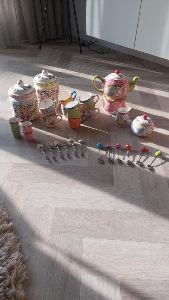 Blond Amsterdam Servies - Kopjes en Lepeltjes, Huis en Inrichting, Keuken | Servies, Gebruikt, Kop(pen) en/of Schotel(s), Blond Amsterdam