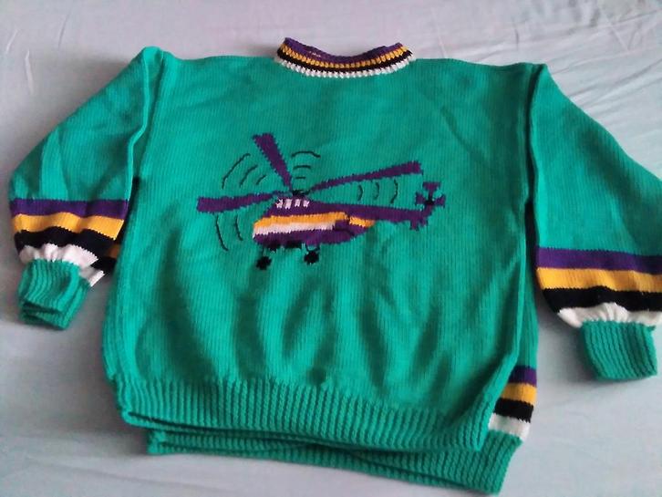 Handgebreide Trui & Vest Set - Deux Pays - Maat 158/164, Kinderen en Baby's, Kinderkleding | Maat 158, Zo goed als nieuw, Jongen