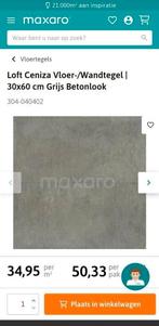 Beton-look tegels 30x60 (7 stuks), Ophalen, 60 cm of meer, Nieuw, Minder dan 5 m²