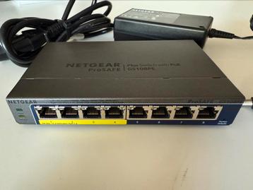 Netgear GS108PE 8-poorts Power over Ethernet switch beschikbaar voor biedingen