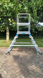 Zarges trapeze steiger, Ophalen, Zo goed als nieuw, Rolsteiger of Kamersteiger, Minder dan 2 meter