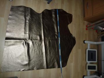 Goud restant soepel echt leer rundleer 1,8mm beschikbaar voor biedingen