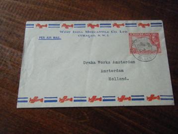 N30 - Curacao - Envelop - Luchtpost - 1946 beschikbaar voor biedingen