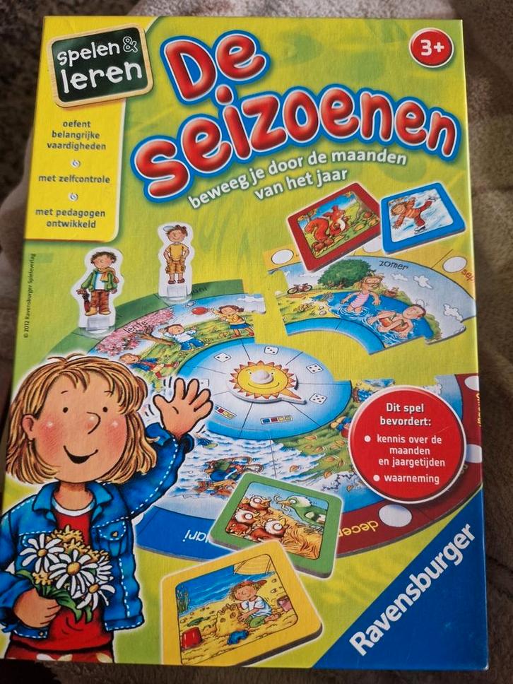 EDUCATIEF SPEL DE SEIZOENEN IN COMPLETE EN NETTE STAAT, Kinderen en Baby's, Speelgoed | Kinderpuzzels, Zo goed als nieuw, 10 tot 50 stukjes