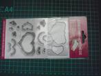 stempel set met snijmal - hart, Hobby en Vrije tijd, Ophalen of Verzenden, Nieuw, Overige thema's, Pons of Mal