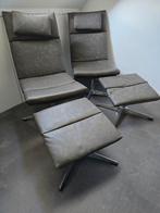 Zilver lounge chair chill 2 stuks, Ophalen, Nieuw, Grijs, Twee