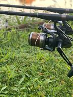 Shimano beastmaster 10000 2 stuks incl fox camo 40/100 lijn, Watersport en Boten, Hengelsport | Karpervissen, Ophalen of Verzenden