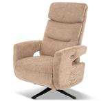 relaxfauteuil Electrisch verstelbaar beige !!Uit voorraad!!, Huis en Inrichting, Fauteuils, Gebruikt, Minder dan 75 cm, Modern comfort