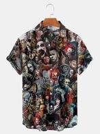 Horror overhemd 1 (heren mannen film eng shirt hawaii), Verzenden, Nieuw, Overige kleuren, Overige halswijdtes