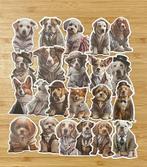 Honden met jasje winter stickers, Verzenden, Nieuw, Meerdere stickers