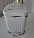 Riviera Maison Trash Can 5 liter prullebak, Ophalen, Met pedaal, Zo goed als nieuw, Minder dan 10 liter