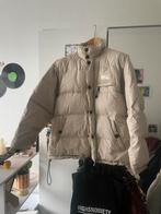 DKNY USA Tech Puffer Jas - Beige - Maat M, Ophalen of Verzenden, Gedragen, Maat 38/40 (M), Beige