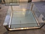 Salontafel 105 x 105, Ophalen, Vierkant, Zo goed als nieuw, Glas