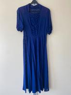 Prachtig paars chiffon zijden jurk uit de jaren 30/40, Antiek en Kunst, Antiek | Kleding en Accessoires, Ophalen of Verzenden