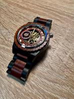 Luxe Houten Skeleton Horloge – Automatisch – Uniek Design, Ophalen of Verzenden, Nieuw