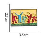 KEITH HARING Kunst Enamel pin broche, Verzamelen, Ophalen of Verzenden, Nieuw, Transport