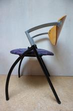 Set van 6 vintage design vergaderstoelen, eetkamerstoelen, Ophalen, Gebruikt, Vijf, Zes of meer stoelen, Metaal