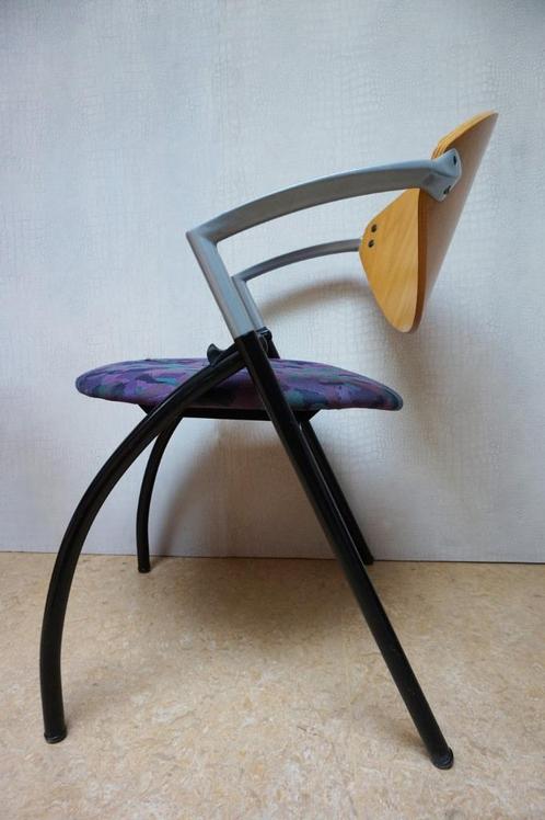 Set van 6 vintage design vergaderstoelen, eetkamerstoelen, Huis en Inrichting, Stoelen, Gebruikt, Vijf, Zes of meer stoelen, Hout