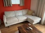 Ribstofbank met chaise, Huis en Inrichting, Ophalen, Zo goed als nieuw