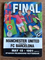 Finale programma 1991 Barcelona Manchester Cruijff europacup, Boek of Tijdschrift, Ophalen of Verzenden, Zo goed als nieuw, Buitenlandse clubs
