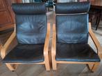 2 Poang fauteuils, Huis en Inrichting, Ophalen, Gebruikt, 75 tot 100 cm, Leer