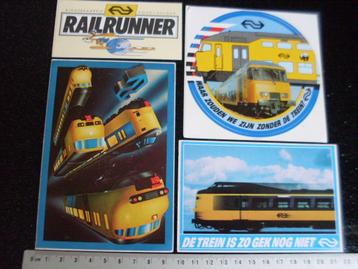 4x sticker railrunner waar zouden we zijn zonder trein? ns