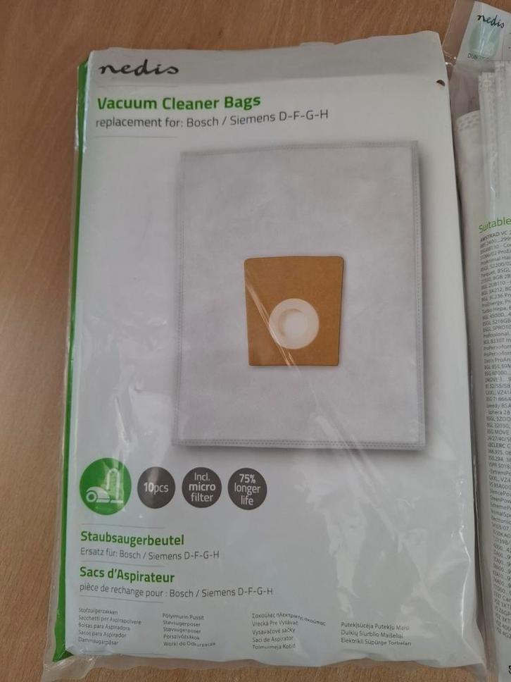 Stofzuigerzakken Bosch Siemens D-F-G-H (8+9 stuks), Witgoed en Apparatuur, Onderdelen en Toebehoren, Zo goed als nieuw, Ophalen of Verzenden
