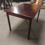 16 horeca tafels massief rubberwood koloniaal bruin 120x80cm, Ophalen of Verzenden, Zo goed als nieuw