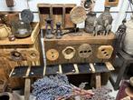 Oude houten ornamenten op statief, Huis en Inrichting, Woonaccessoires | Overige, Ophalen of Verzenden, Zo goed als nieuw, Nvt