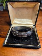 Vintage Zilveren Armband met Roosjes, Gebruikt, Ophalen of Verzenden, Met bedels of kralen, Zilver