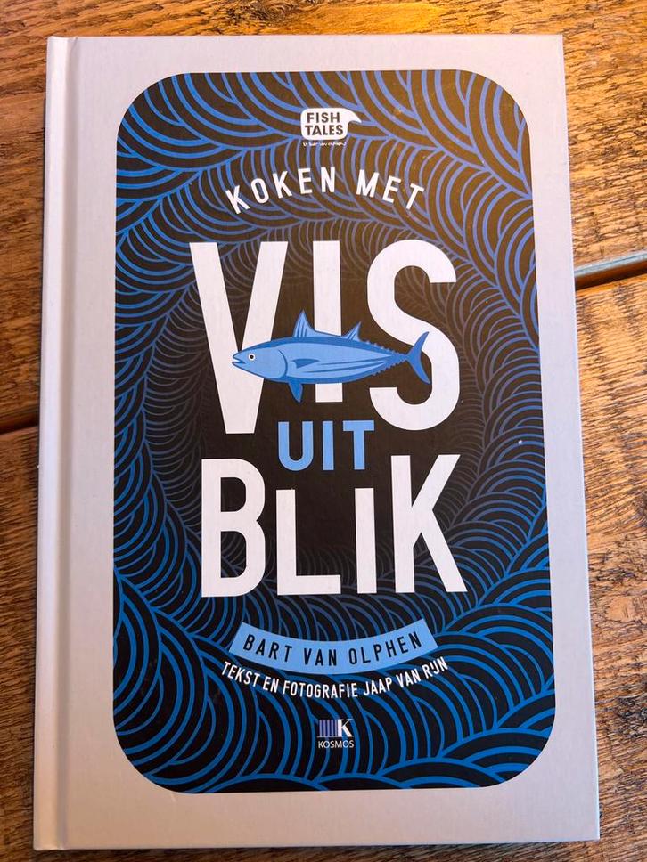 Koken met Vis uit Blik - Bart van Olphen, Boeken, Kookboeken, Zo goed als nieuw, Hoofdgerechten, Europa, Gezond koken, Ophalen of Verzenden