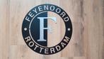 Feyenoord-logo - 50 cm - RVS gelakt - wanddecoratie, Nieuw, Ophalen of Verzenden