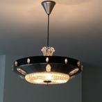 Retro hanglamp, Ophalen of Verzenden, Gebruikt, Glas, Jaren  50 - 60