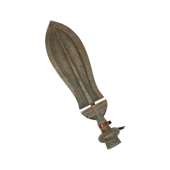 Vintage Kuba Ikul Metalen Ceremonieel Mes Kort Zwaard Congo, Antiek en Kunst, Kunst | Niet-Westerse kunst, Ophalen of Verzenden