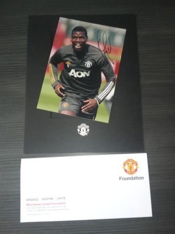 Origineel gesigneerde foto van Paul Pogba (Man. United) beschikbaar voor biedingen