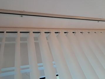 Luxaflex lamellen, stof wit, met lood,  beschikbaar voor biedingen