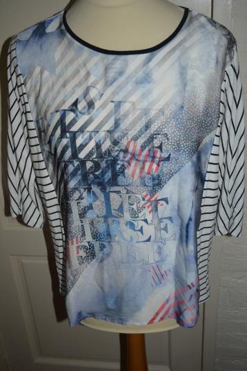 Taifun, leuk streepshirt met patroon voorpand, mt (X)XL beschikbaar voor biedingen