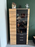Modern massief walnoten vitrinekast van Hartmann Mobelwerke, Huis en Inrichting, Kasten | Vitrinekasten, Ophalen, 50 tot 100 cm