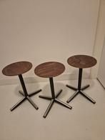 3 Vintage Schoolkrukken, Ophalen, Gebruikt, Hout, Drie